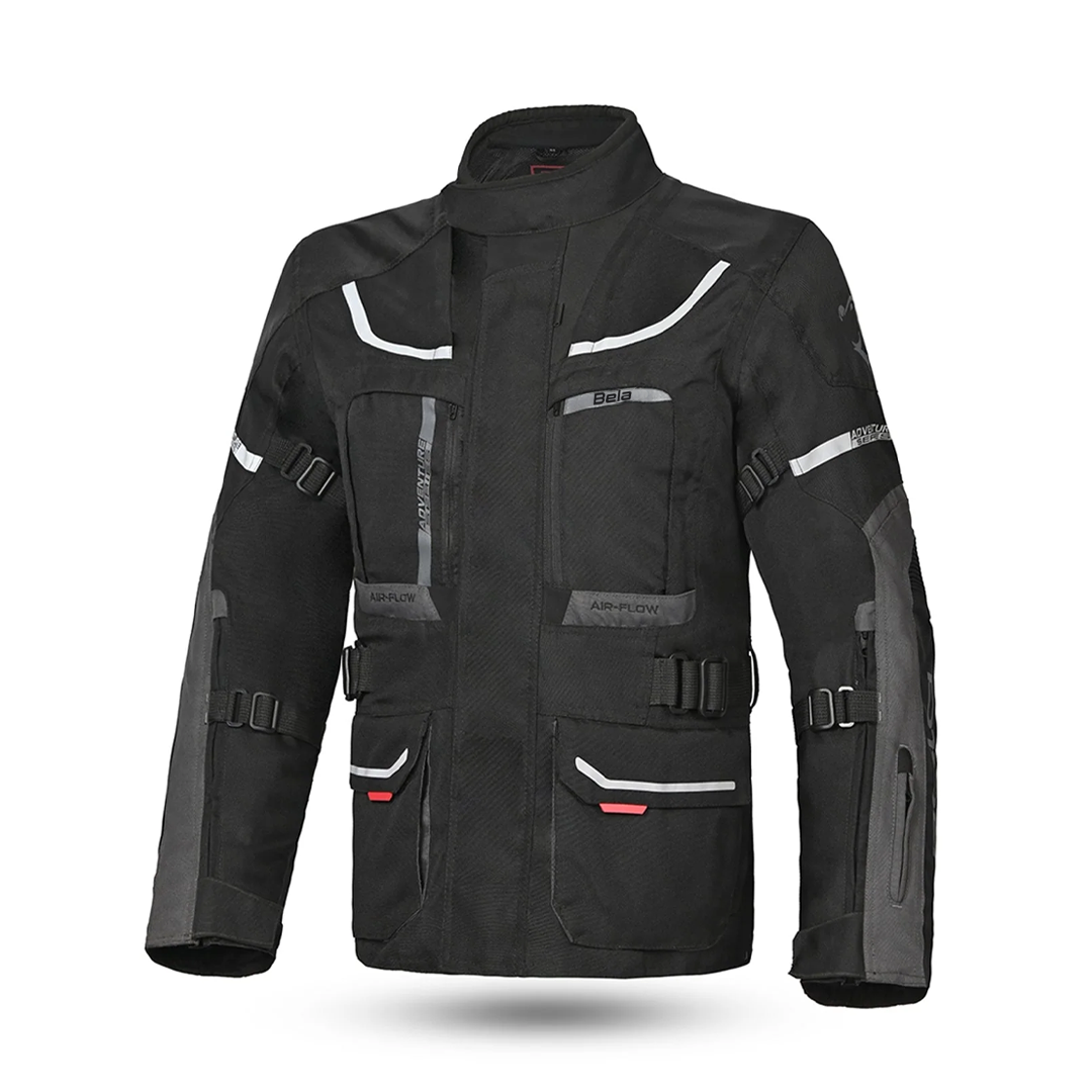 BELA TRANSFORMER 3IN1 MEN MOTOCYCLE TEXTILE JACKET BLACK ANTHRACITE