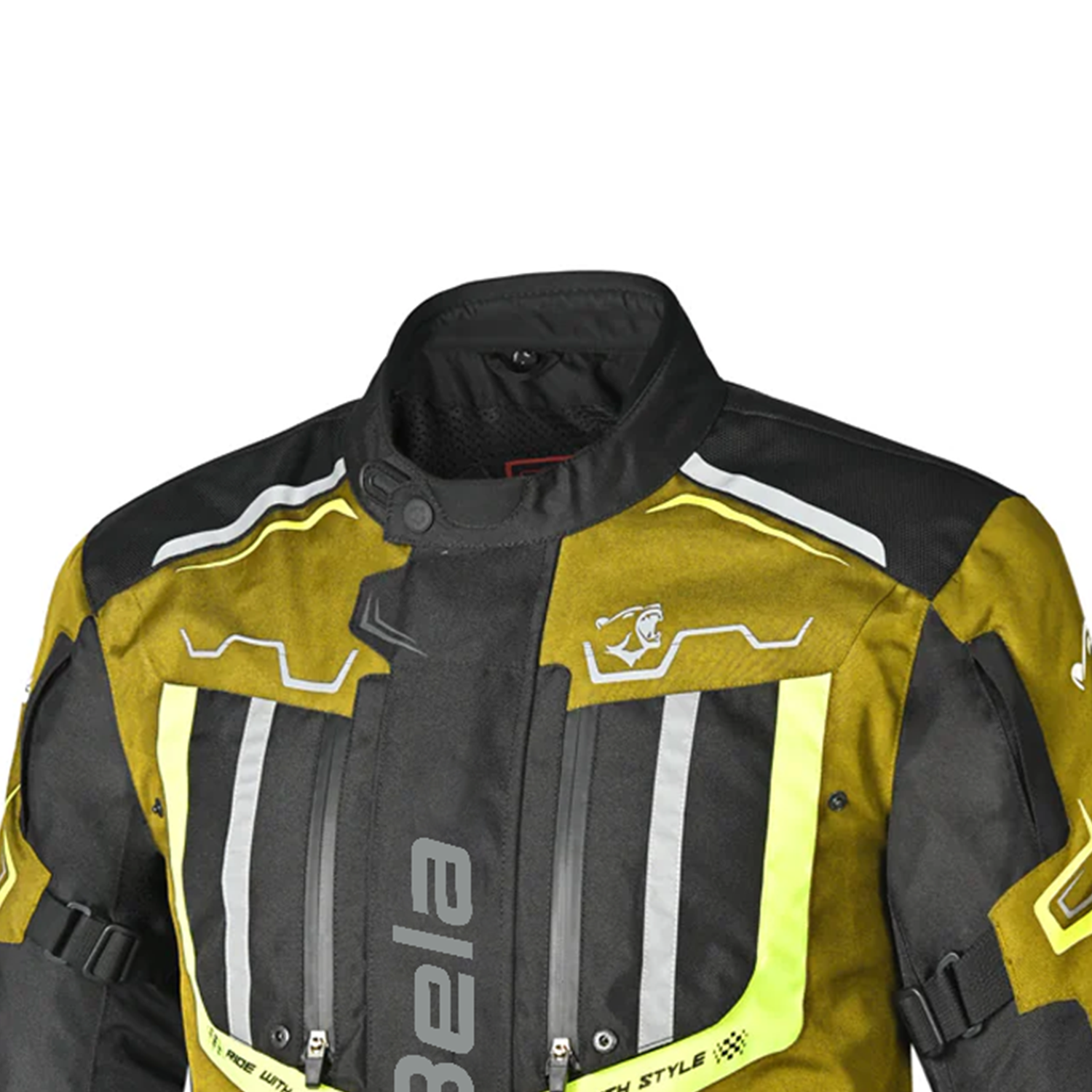 BELA Watson Motorcycle Touring Jacket Black Brown