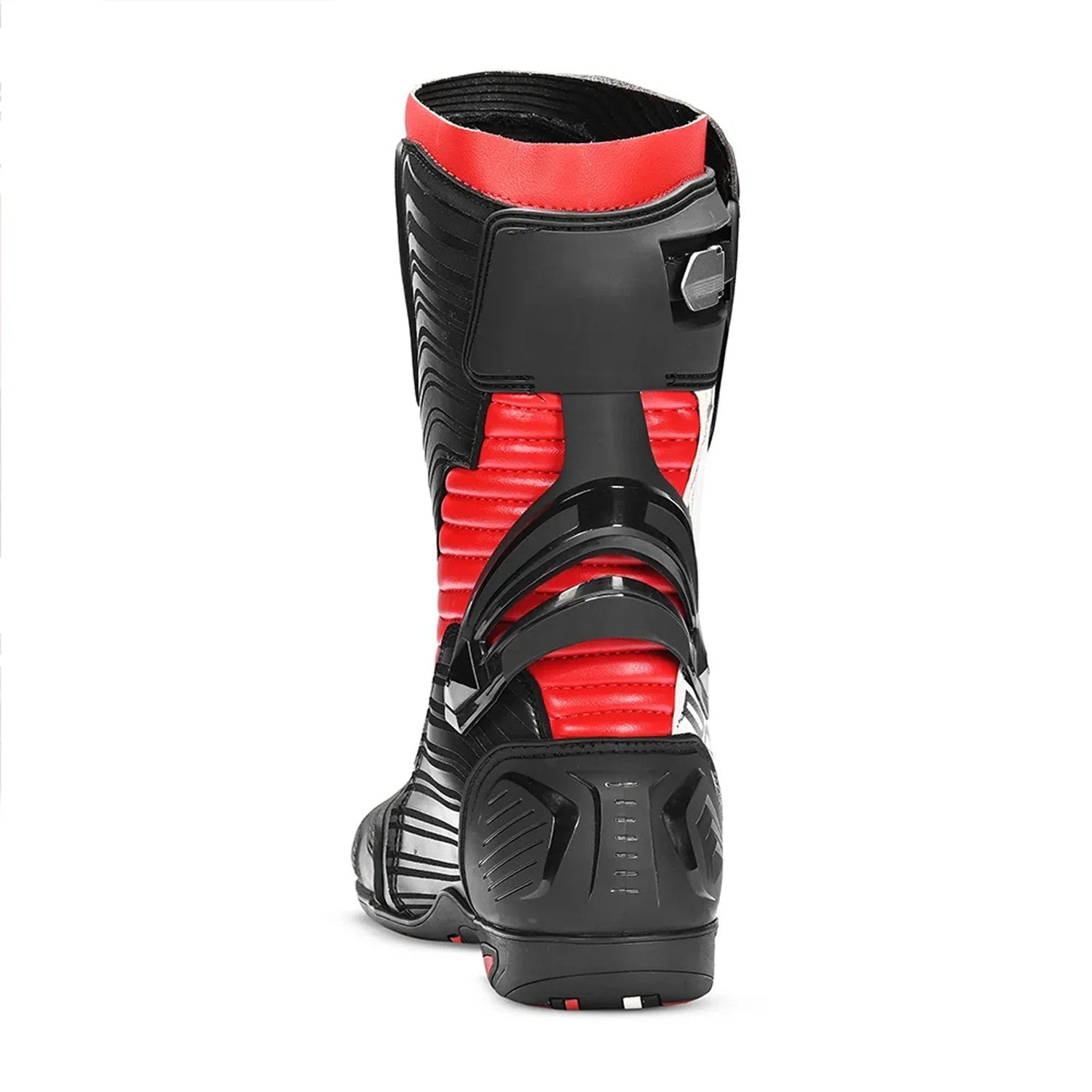 BELA AIR RIDER GP-1 RACING MOTORBIKE LEATHER BOOTS BLACK RED