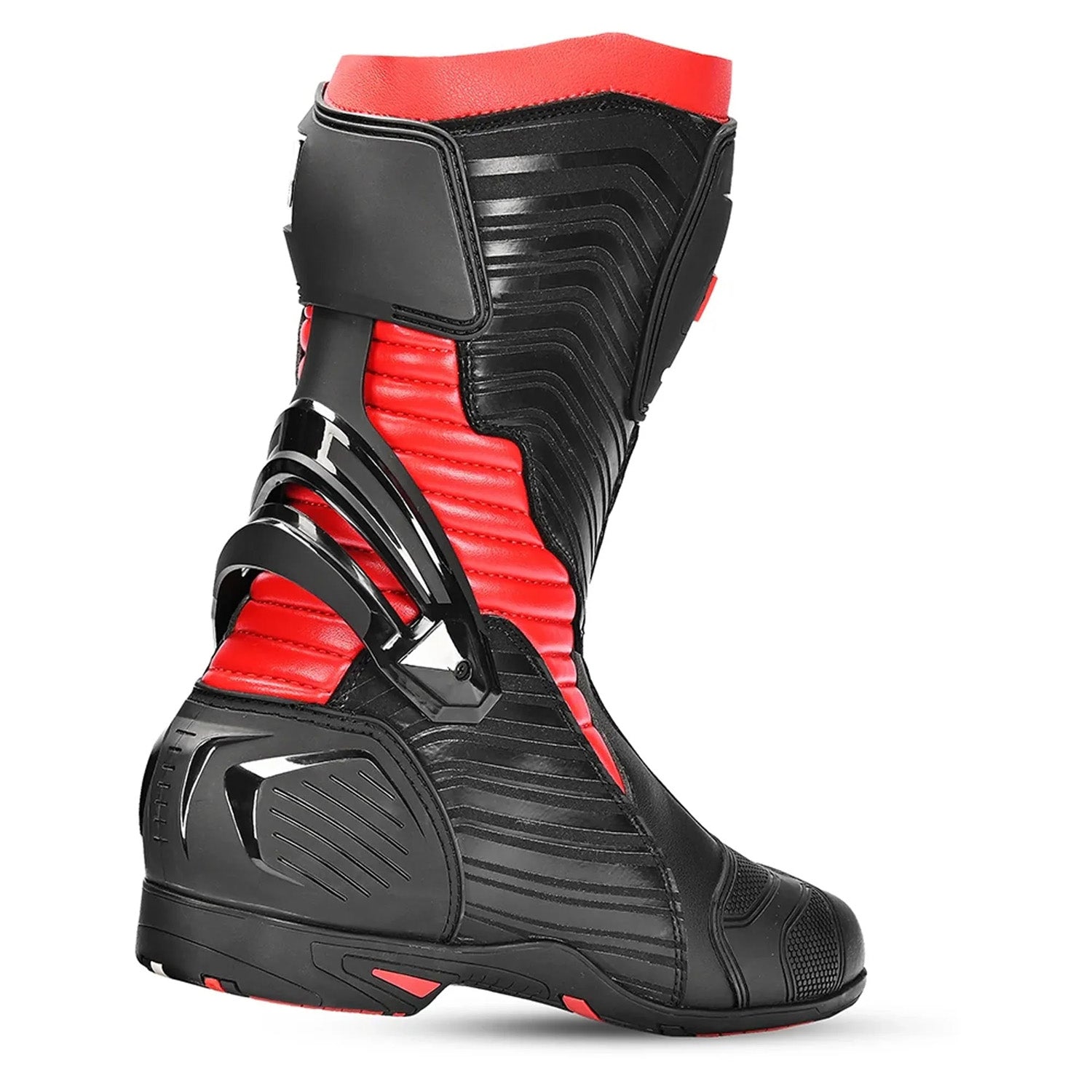 BELA AIR RIDER GP-1 RACING MOTORBIKE LEATHER BOOTS BLACK RED