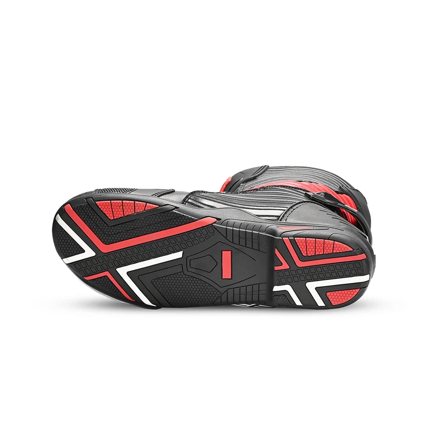 BELA AIR RIDER GP-1 RACING MOTORBIKE LEATHER BOOTS BLACK RED