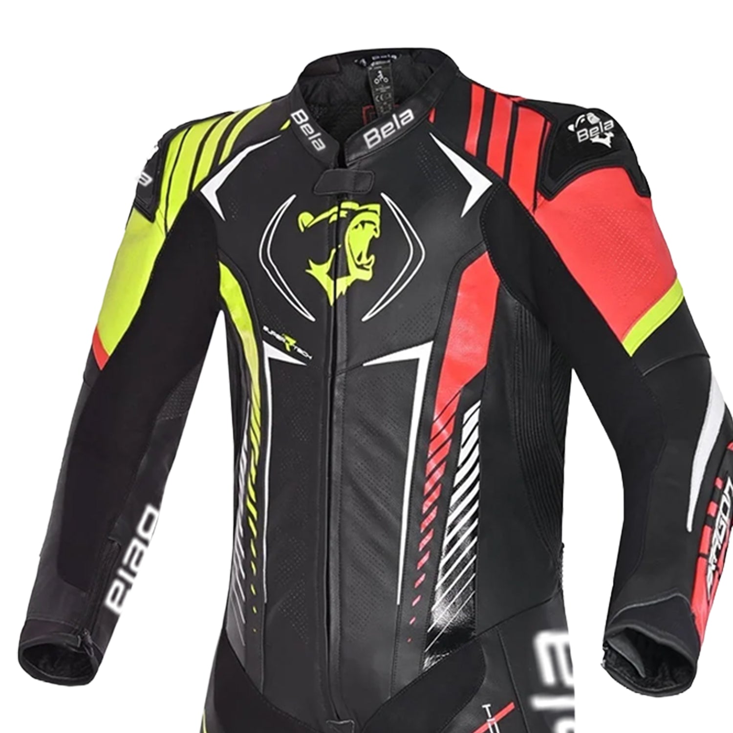 Bela Aragone Helite Air-pro 1 Pc Motorcycle Leathers Suits Black Red Yellow