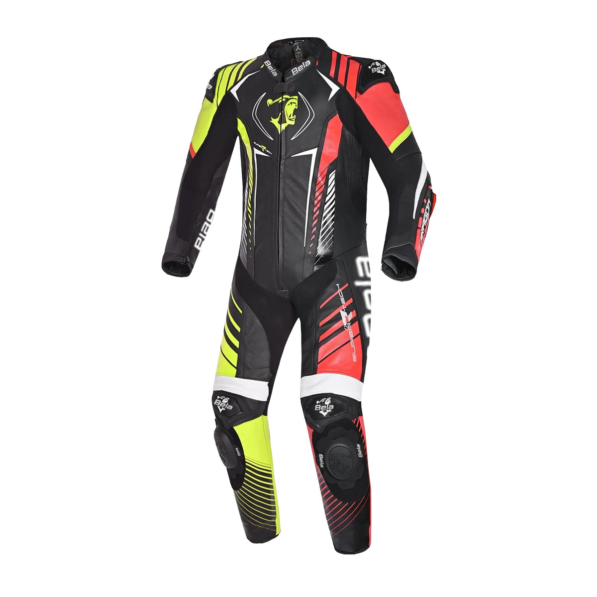 Bela Aragone Helite Air-pro 1 Pc Motorcycle Leathers Suits Black Red Yellow