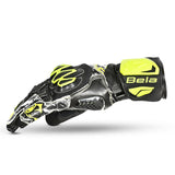 BELA Armour Pro Motorcycle Racing Glove Black/Yellow