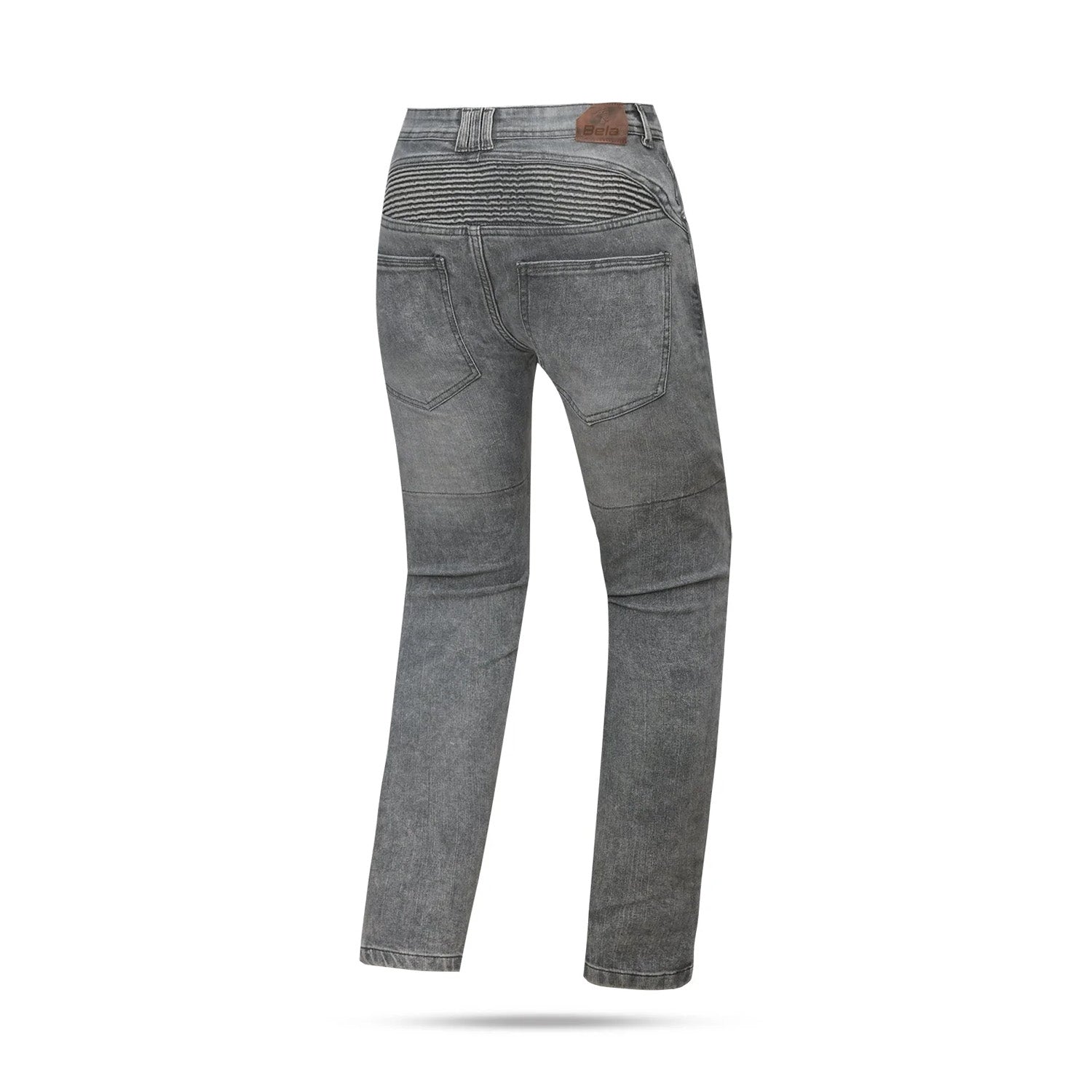 BELA BOSTON MEN MOTORCYCLE DENIM JEANS 30L RANDOM BLACK