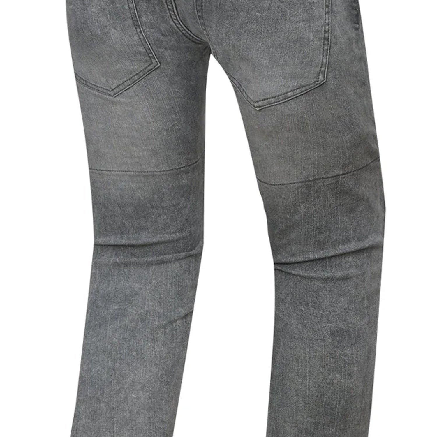 BELA BOSTON MEN MOTORCYCLE DENIM JEANS 30L RANDOM BLACK