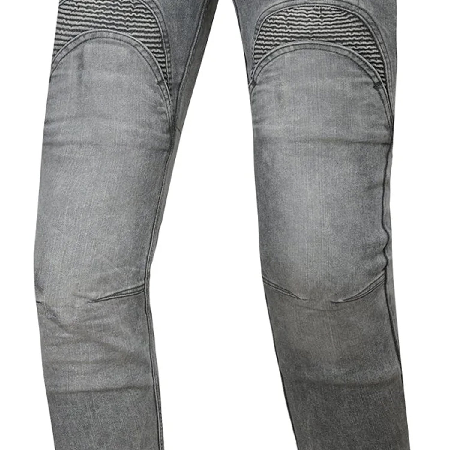 BELA BOSTON MEN MOTORCYCLE DENIM JEANS 30L RANDOM BLACK