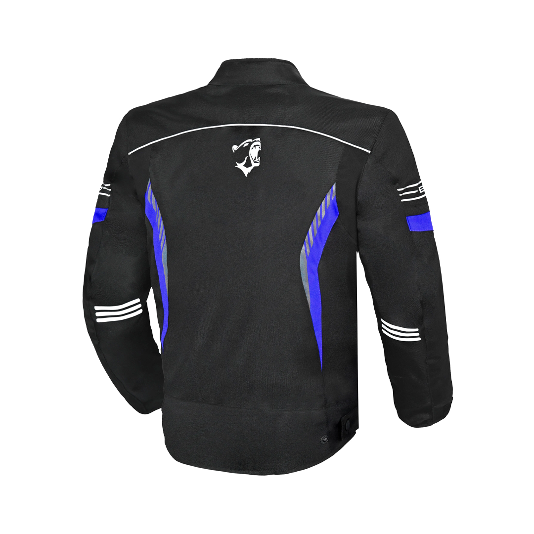 BELA Bradley Men Motorcycle Textile Jacket Black Blue