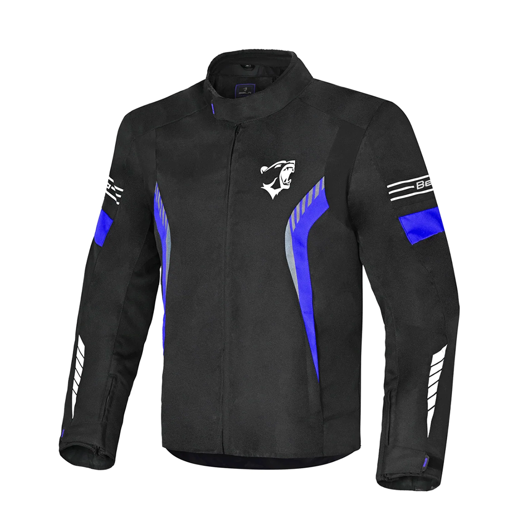 BELA Bradley Men Motorcycle Textile Jacket Black Blue