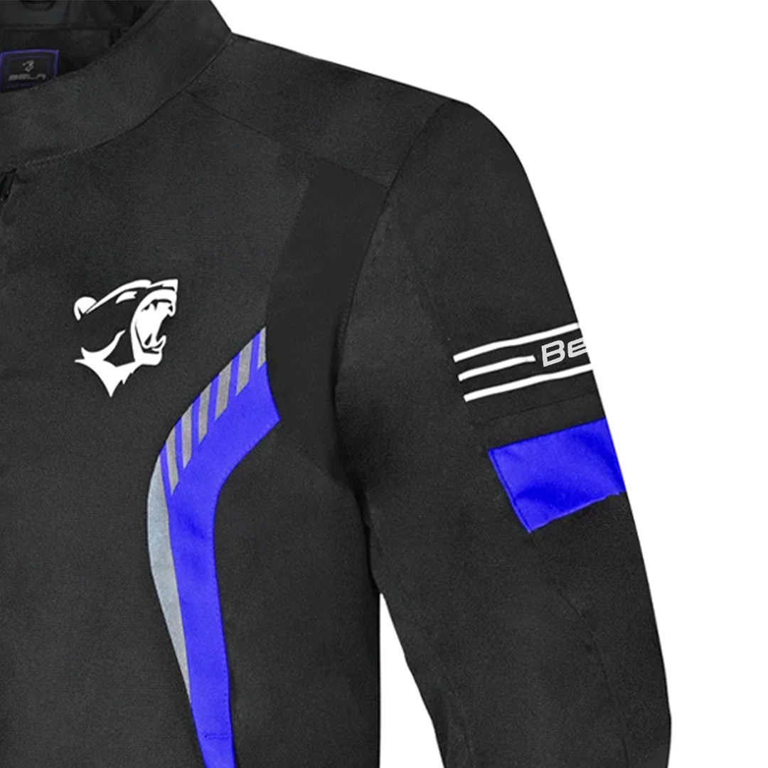 BELA Bradley Men Motorcycle Textile Jacket Black Blue