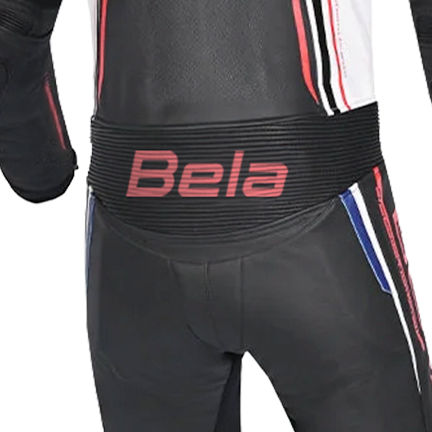 BELA Beast 1 PC Motorcycle Suit Black/White/Blue/Red