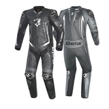 BELA Beast 1 PC Motorcycle Leathers Black/Dark Grey/White