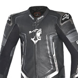 BELA Beast 1 PC Motorcycle Leathers Black/Dark Grey/White