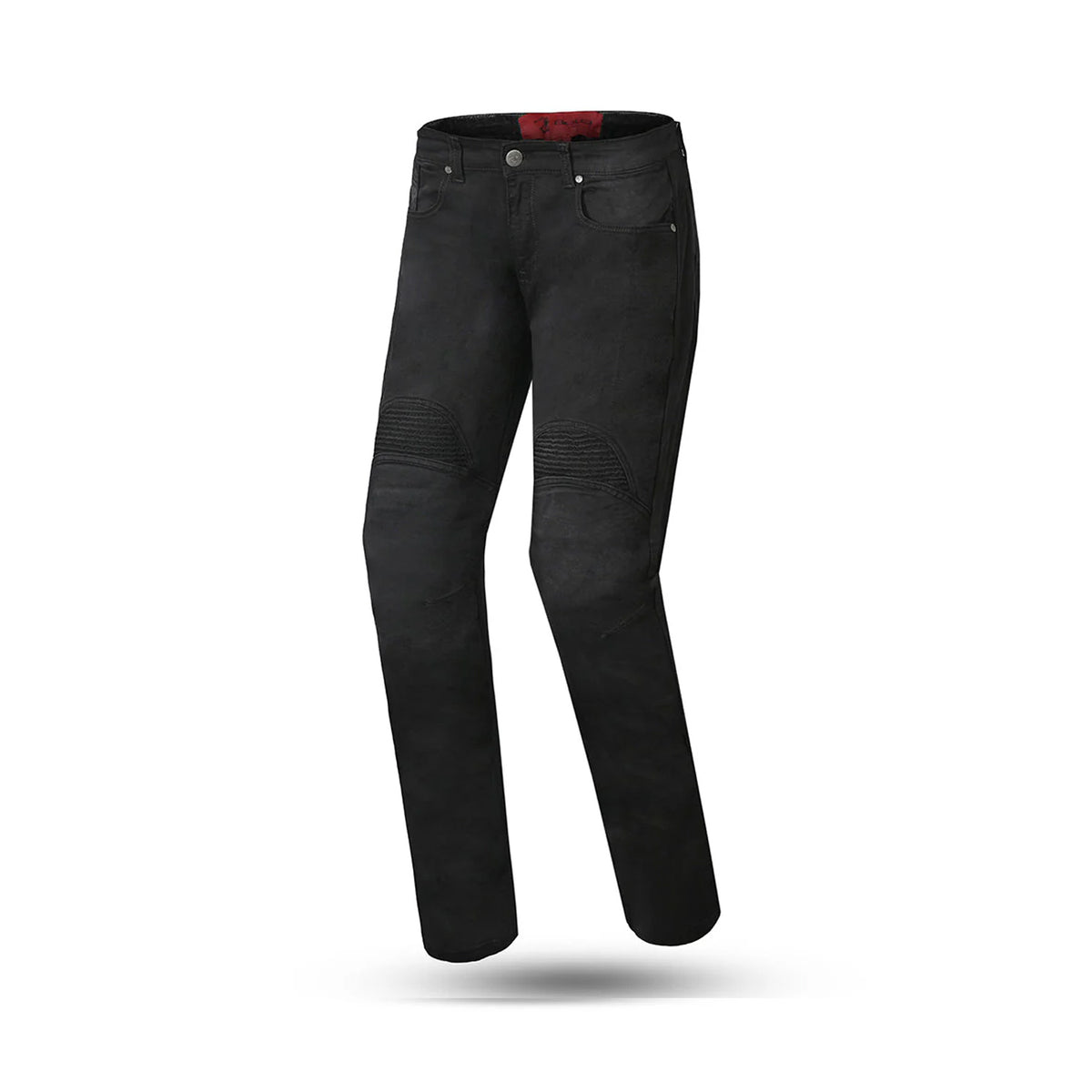 BELA BOSTON MEN MOTORCYCLE DENIM JEANS 30L BLACK SPRAY