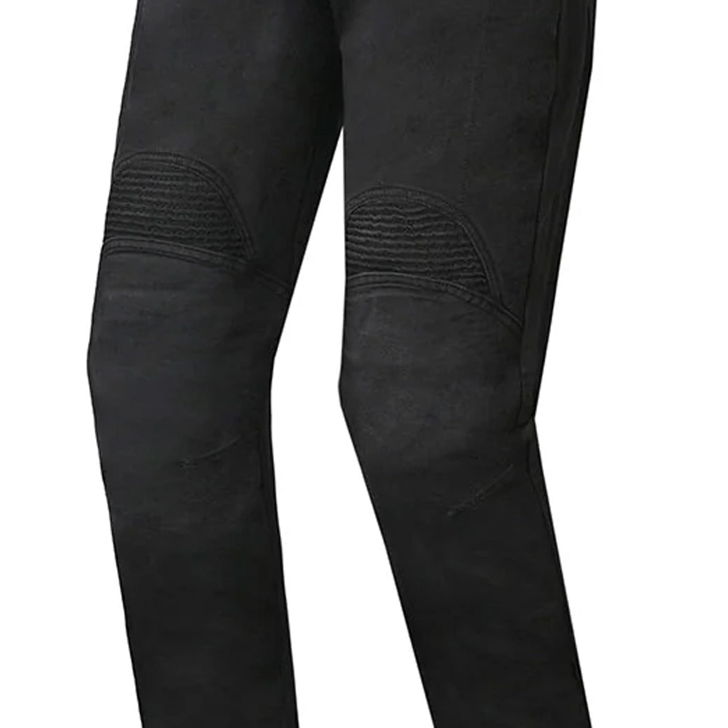 BELA BOSTON MEN MOTORCYCLE DENIM JEANS 30L BLACK SPRAY