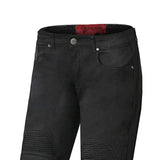 BELA BOSTON MEN MOTORCYCLE DENIM JEANS 30L BLACK