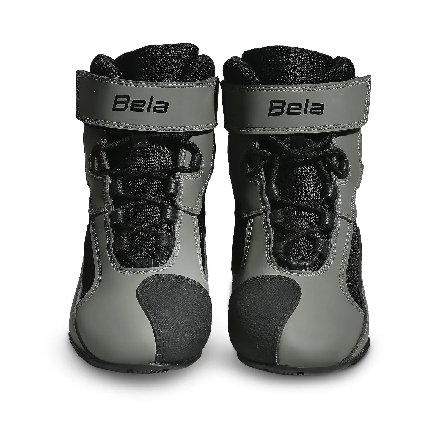 BELA TROPHY SHORT MOTORCYCLE BOOTS GREY BLACK