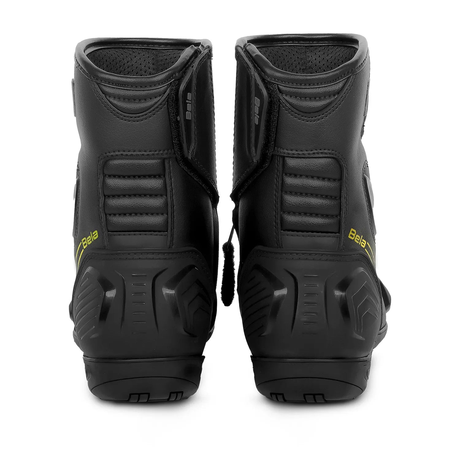 BELA FASTER 2.0 Men's Motorcycle Racing Boots Black/Fluor Yellow