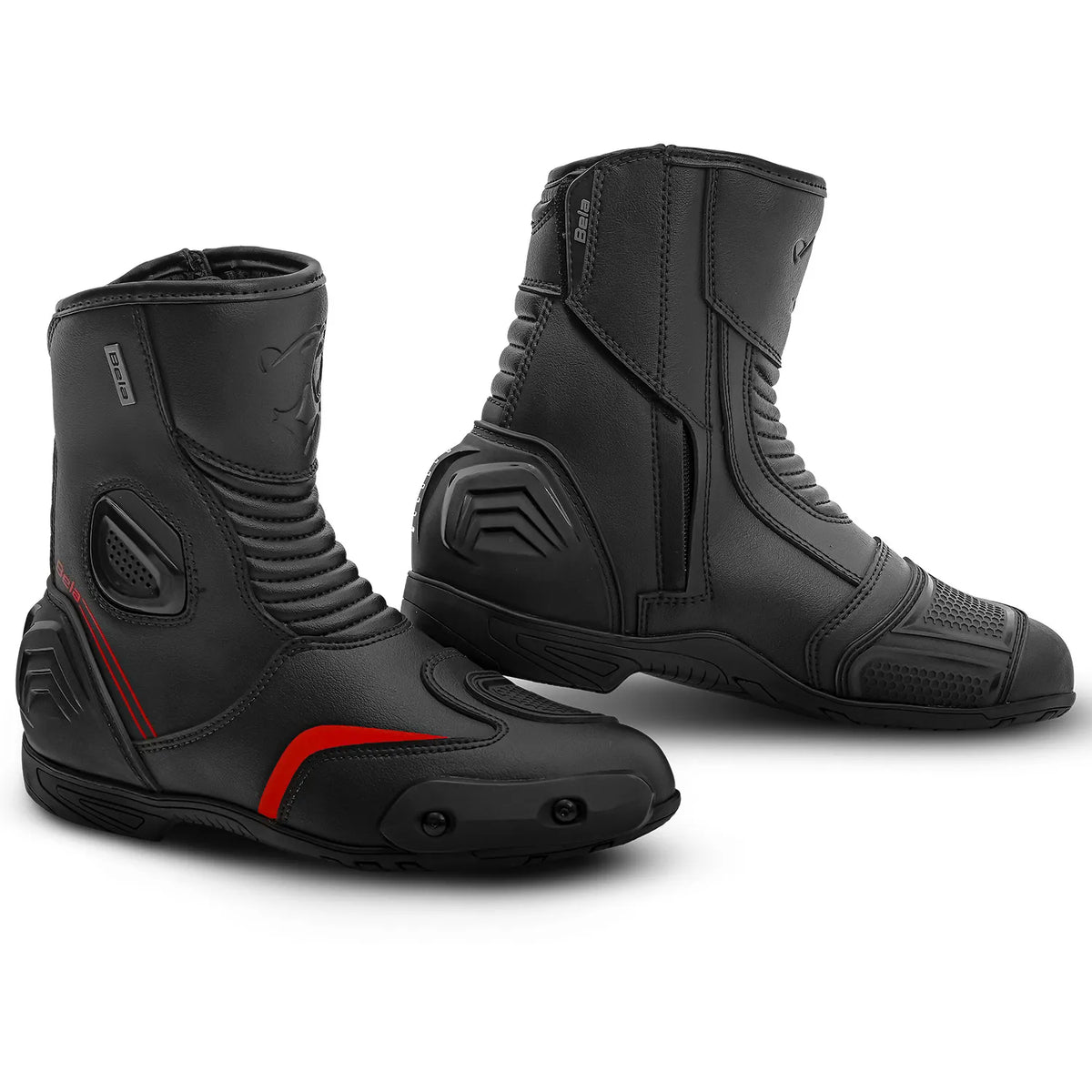 BELA FASTER 2.0 Men's Motorcycle Racing Boots Black Red
