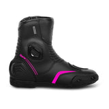 BELA FASTER 2.0 LADY MOTORCYCLE RACING BOOTS BLACK PINK