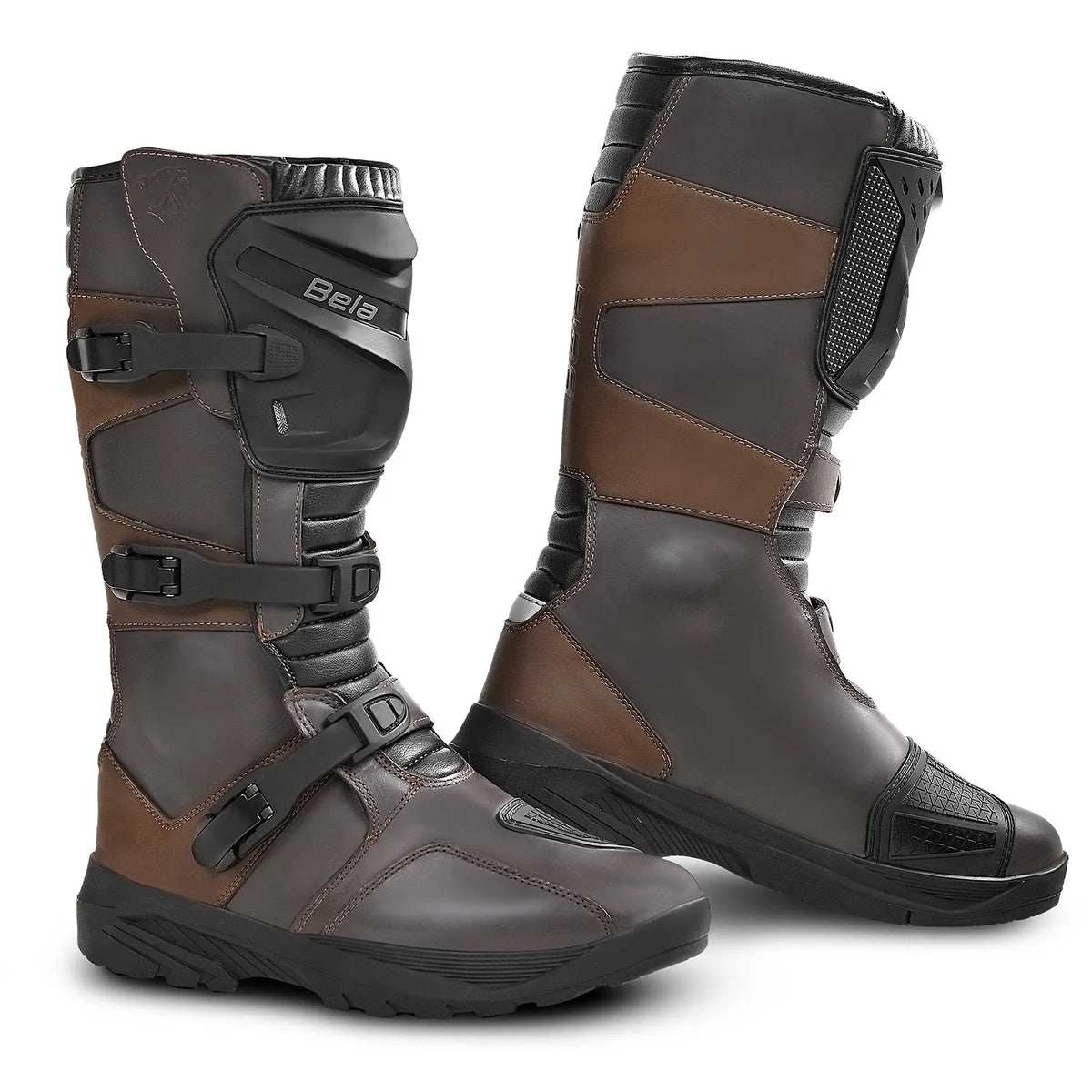 BELA SENIOR WR MOTORBIKE TOURING BOOTS BROWN