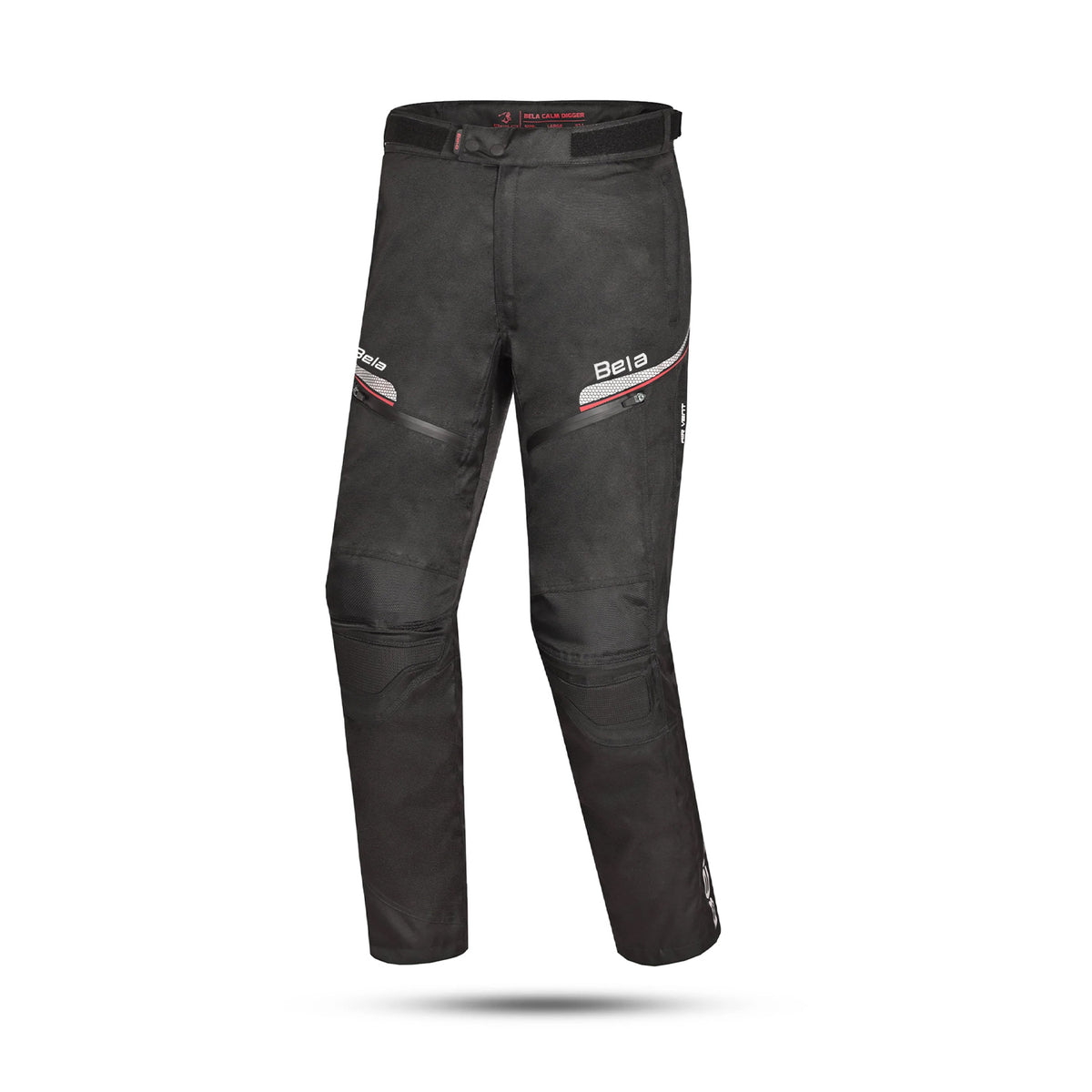 BELA CALM DIGGER MEN MOTORCYCLE TEXTILE PANT BLACK RED 34L