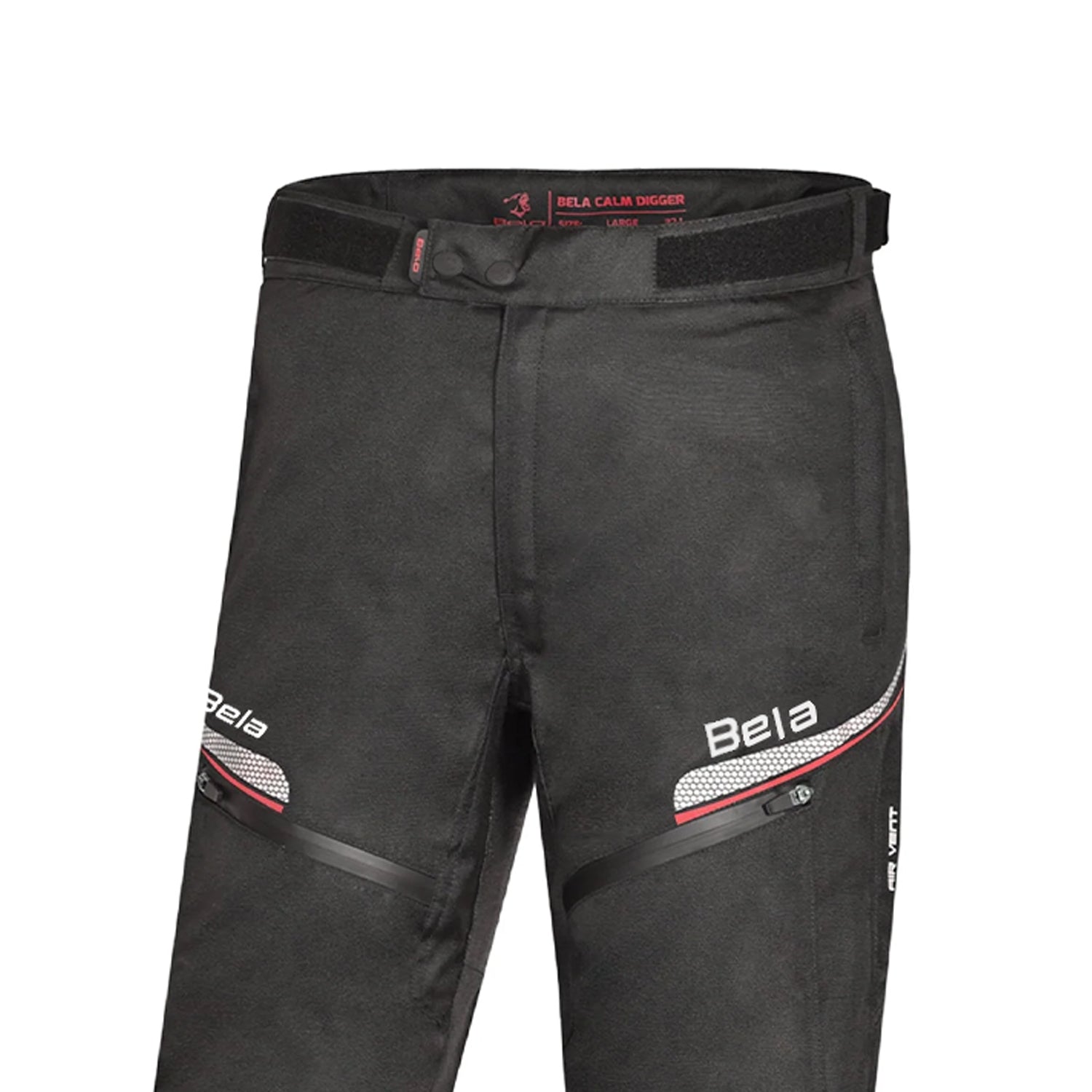 BELA CALM DIGGER MEN MOTORCYCLE TEXTILE PANT BLACK RED 34L