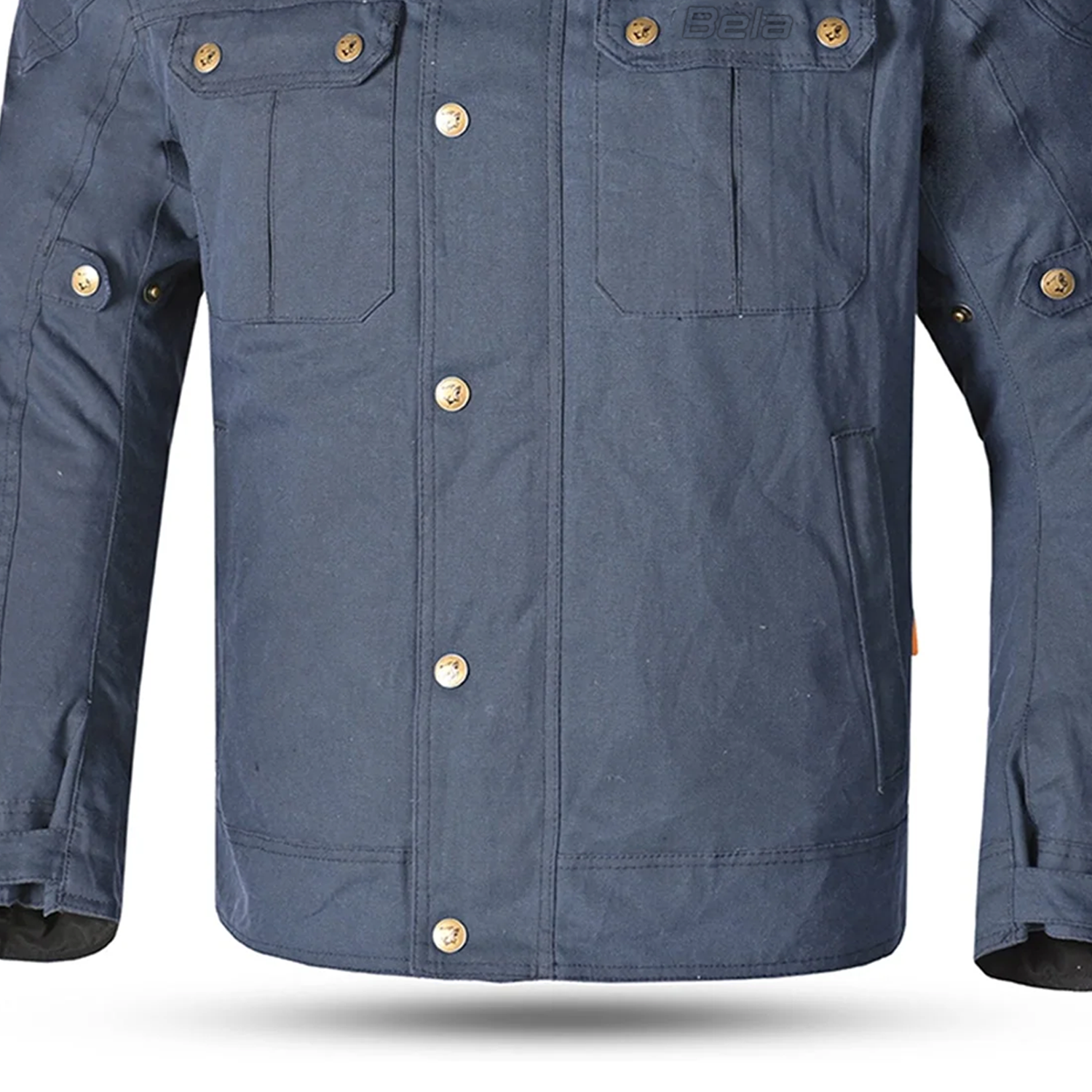BELA Clutch Wax Urban Motorcycle Jacket Navy Blue