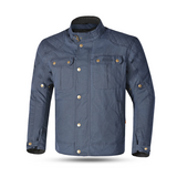 BELA Clutch Wax Urban Motorcycle Jacket Navy Blue