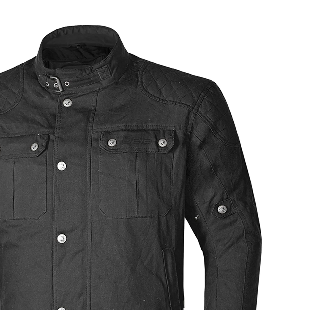 BELA Clutch Wax Urban Motorcycle Jacket Black