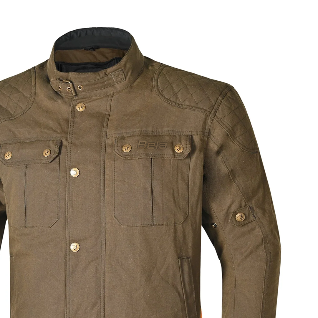 BELA Clutch Wax Urban Outfitters Jacket Olive