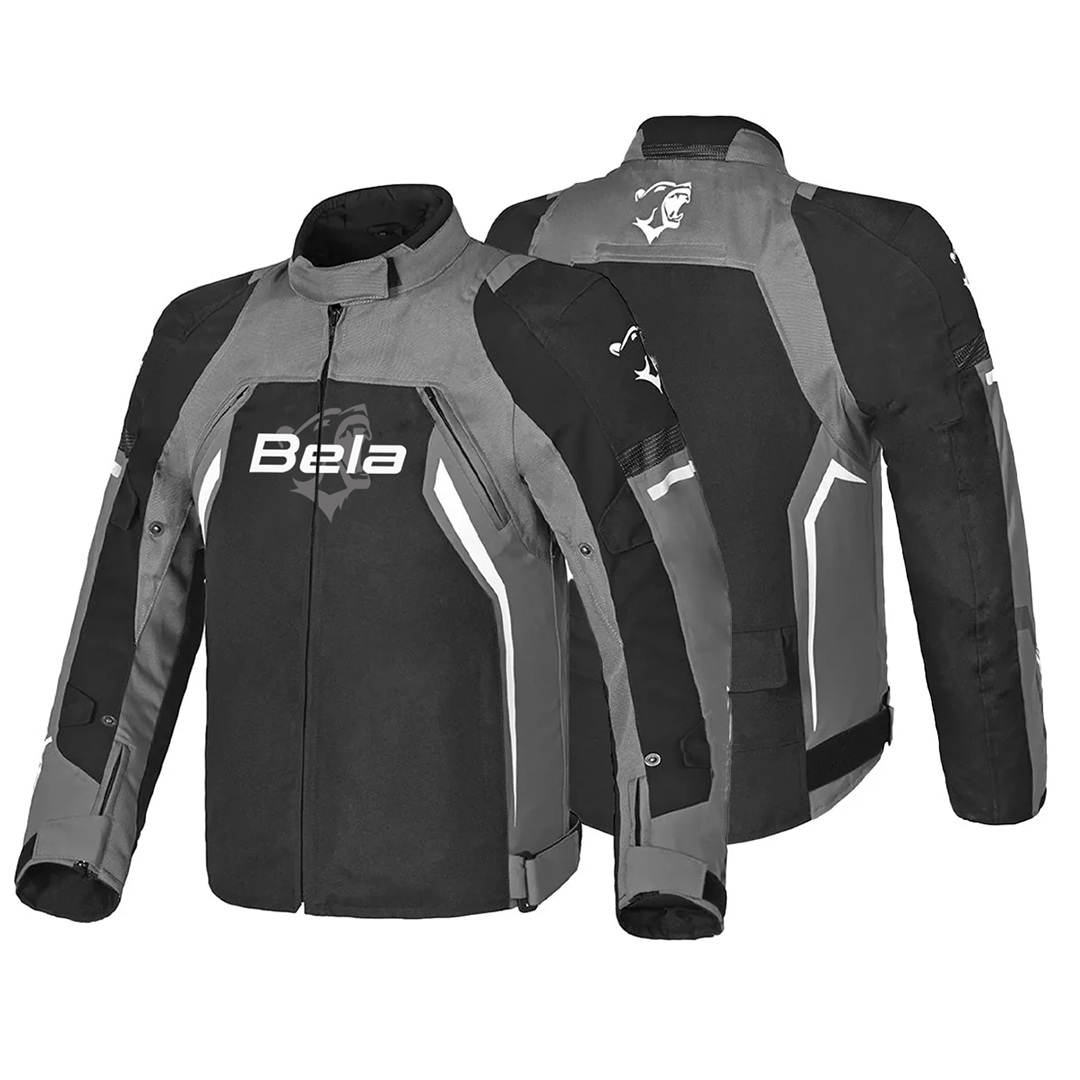 BELA Cordaniel Textile 4 Seasons Motorcycle Jacket Black Dark Gray