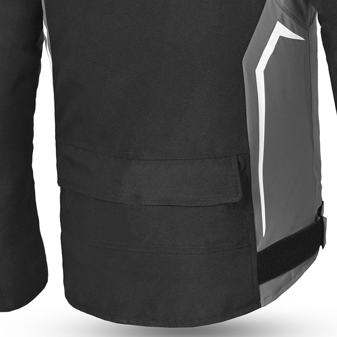 BELA Cordaniel Textile 4 Seasons Motorcycle Jacket Black Dark Gray