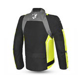 BELA Cordaniel Textile Motorcycle Jacket Men Black/Dark Gray/ Yellow Flouro