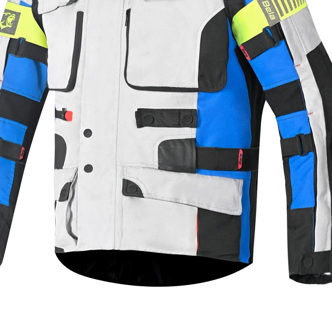 BELA CROSSROAD EXTREME WP 3 IN 1 MEN MOTORCYCLE JACKET ICE BLUE BLACK