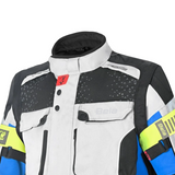 BELA CROSSROAD EXTREME WP 3 IN 1 MEN MOTORCYCLE JACKET ICE BLUE BLACK