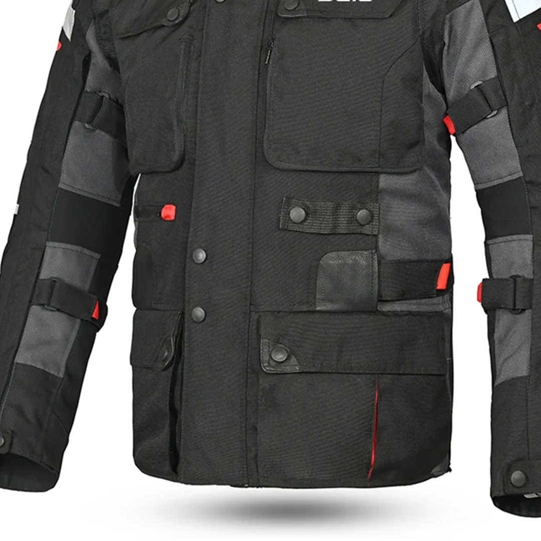 Bela Crossroad Extreme Men Touring Motorcycle Textile Jacket Black