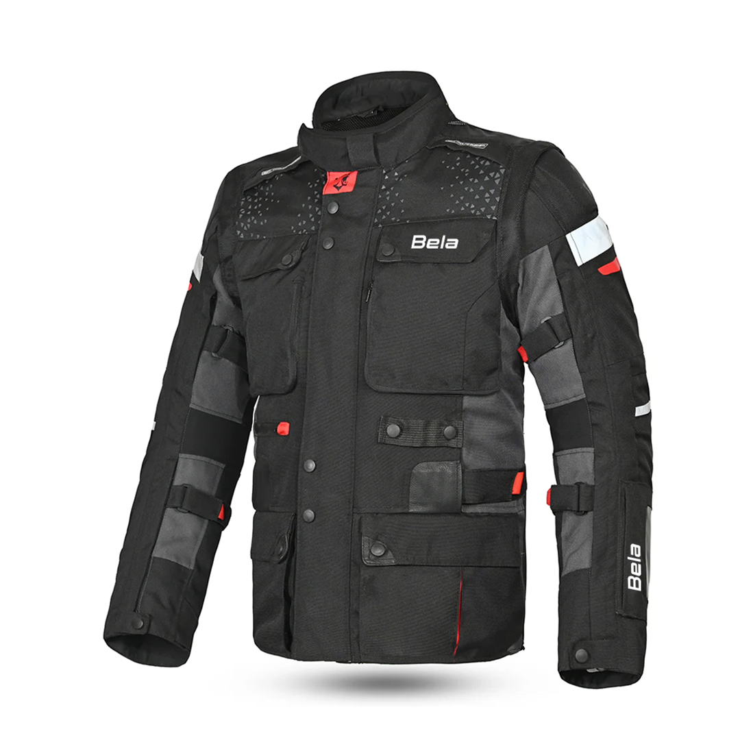 Bela Crossroad Extreme Men Touring Motorcycle Textile Jacket Black