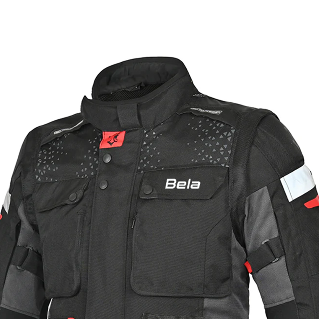 Bela Crossroad Extreme Men Touring Motorcycle Textile Jacket Black
