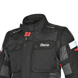 Bela Crossroad Extreme Men Touring Motorcycle Textile Jacket Black