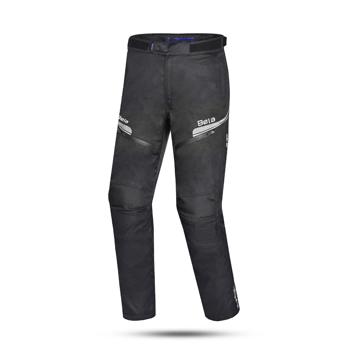 BELA Calm Digger Mens Adventure Motorcycle Pant Black/Blue 32L