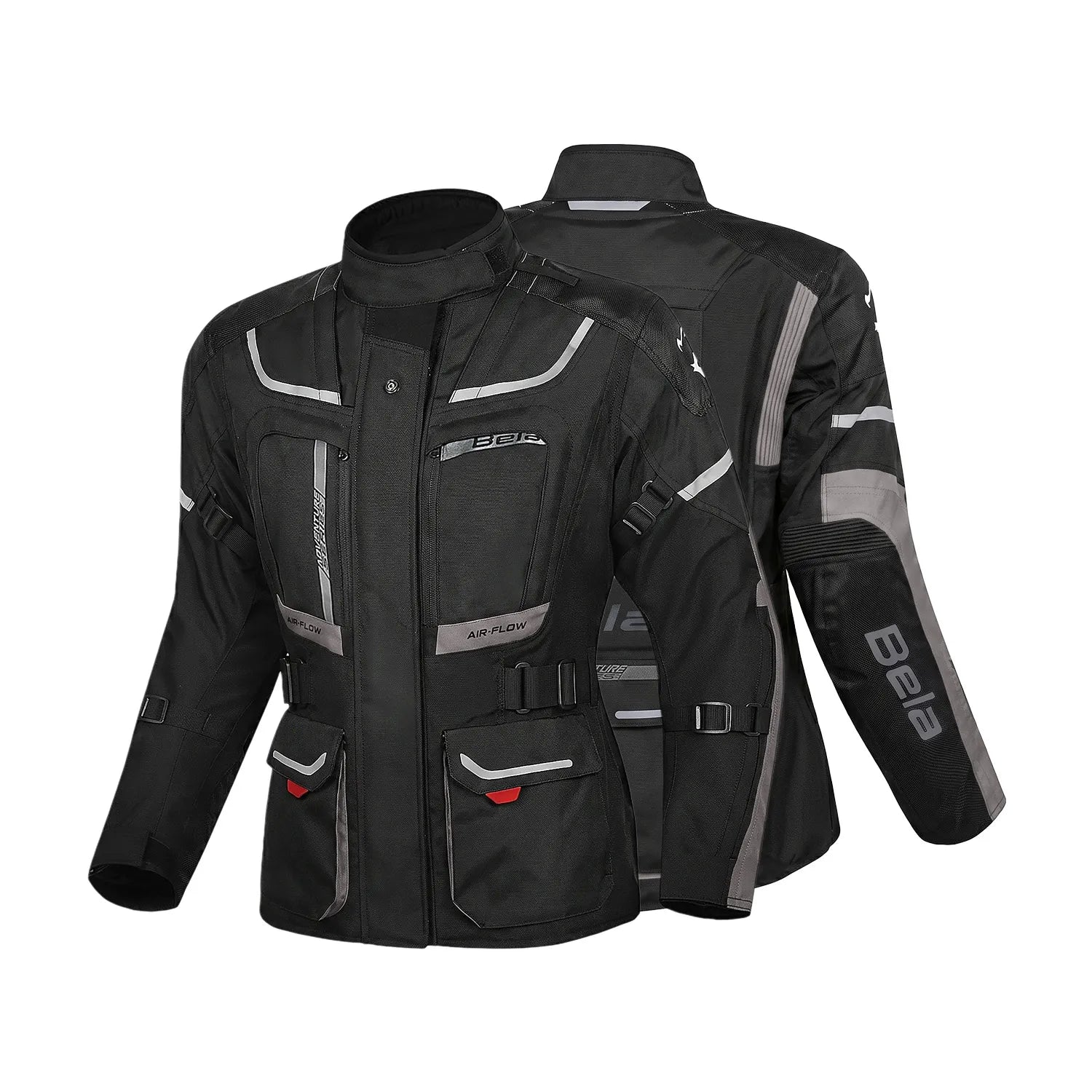 BELA TRANSFORMER LADY 3IN1 MOTORCYCLE TOURING JACKET BLACK ANTHARACITE