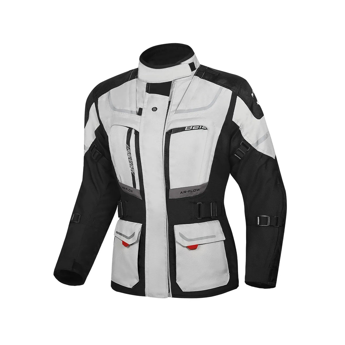 BELA TRANSFORMER LADY 3IN1 MOTORCYCLE TOURING JACKET ICE GREY BLACK