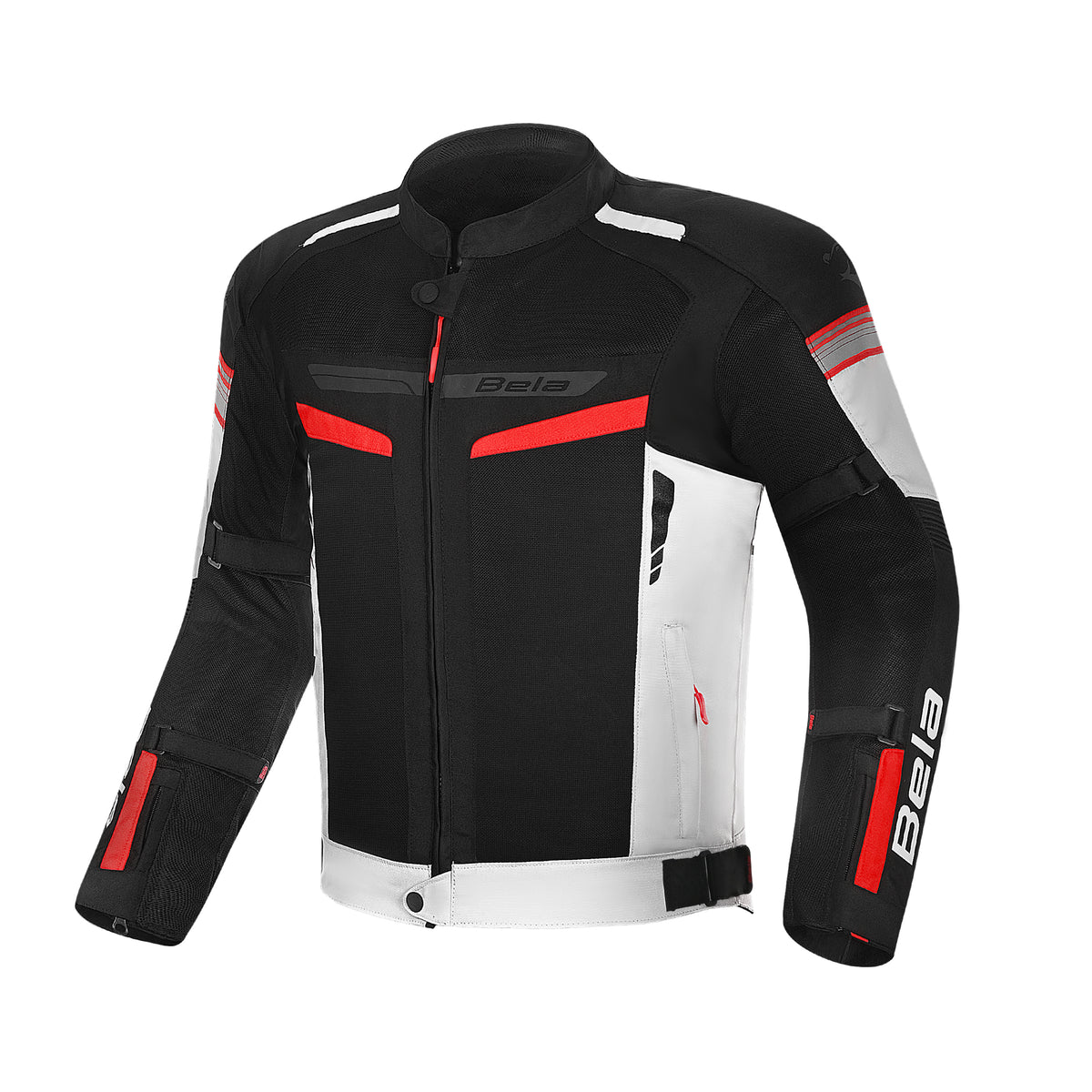 BELA SPRINTER MOTORBIKE TEXTILE JACKET BLACK/ICE/RED