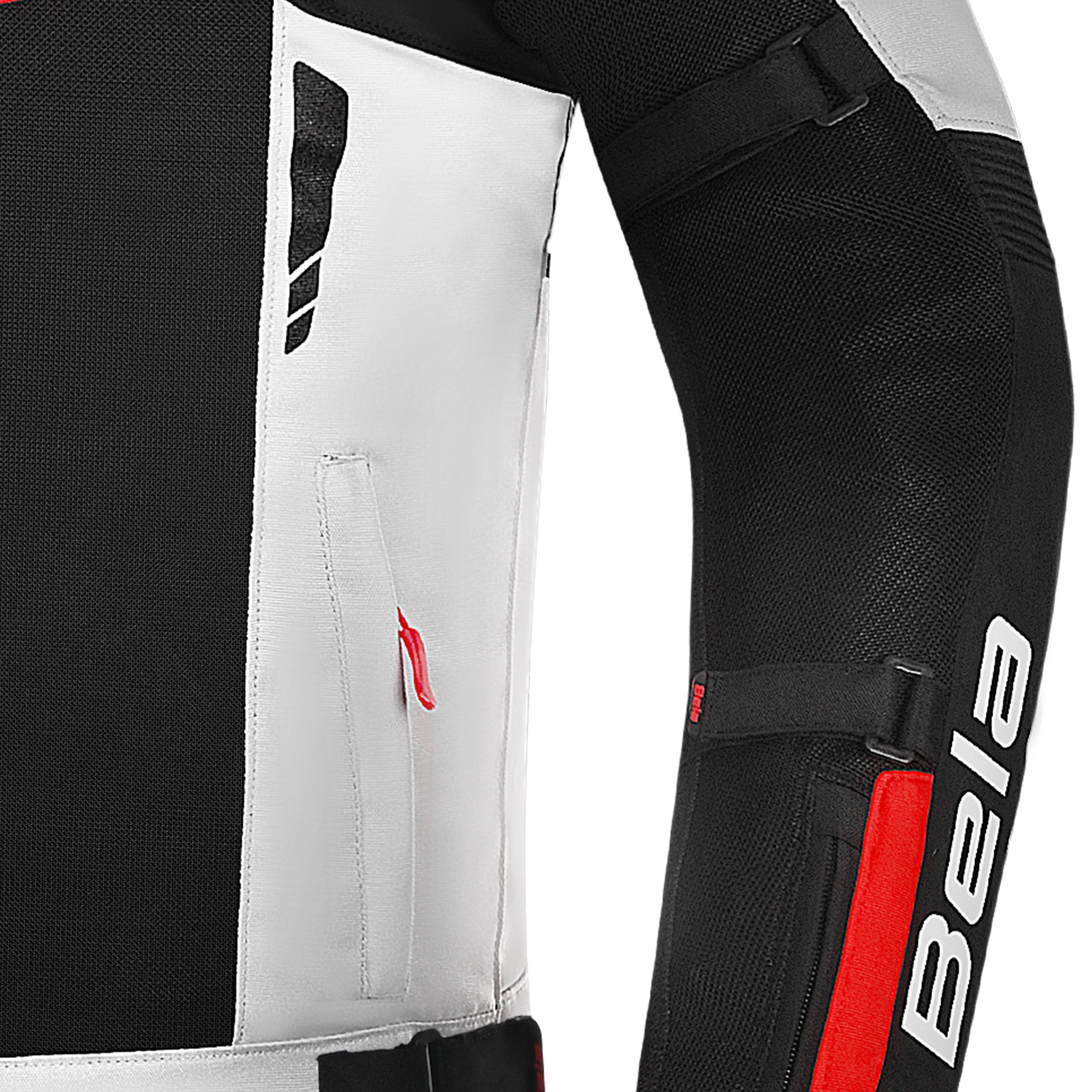BELA SPRINTER MOTORBIKE TEXTILE JACKET BLACK/ICE/RED