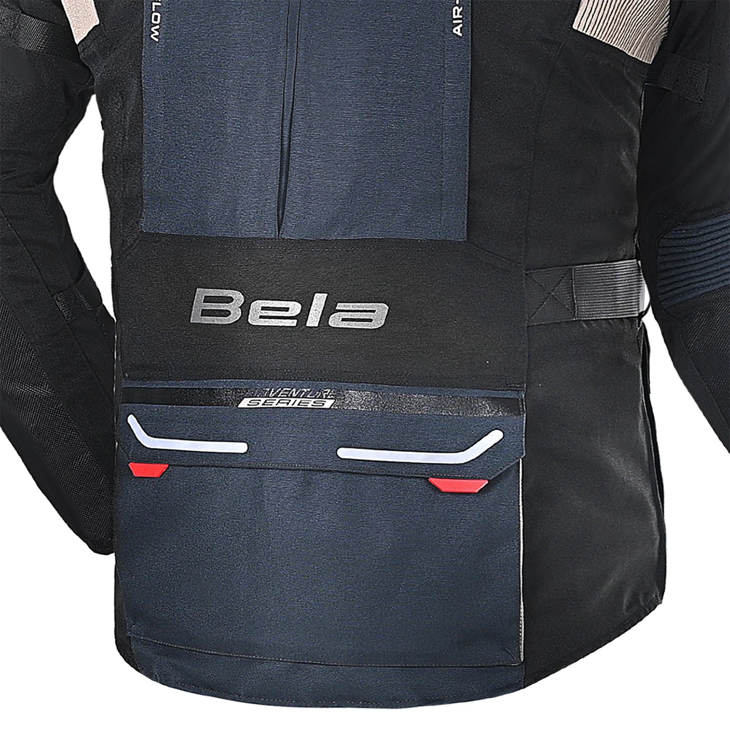BELA TRANSFORMER MEN TEXTILE TOURING MOTORCYCLE JACKET NAVY SAND