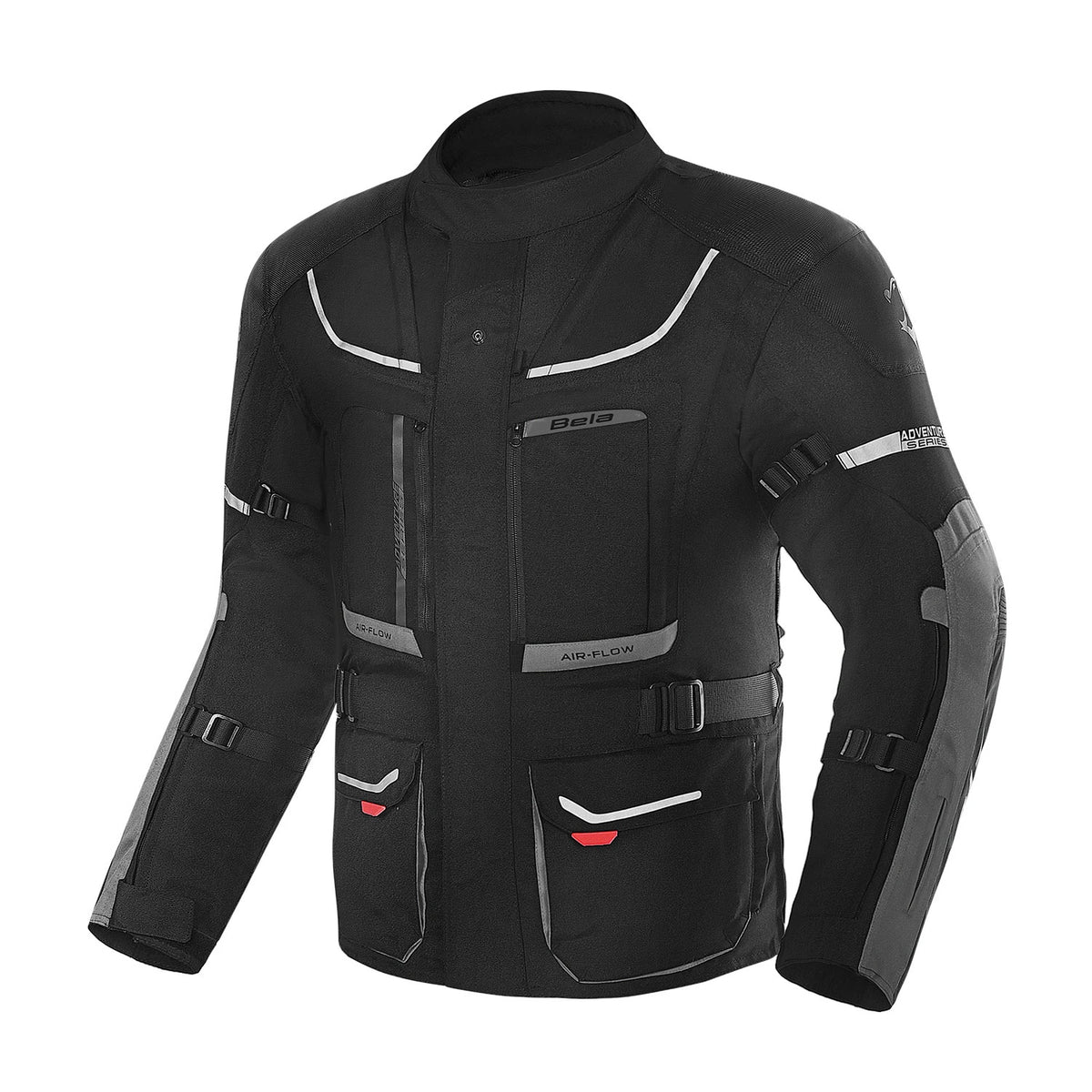 BELA TRANSFORMER 3IN1 MEN MOTOCYCLE TEXTILE JACKET BLACK ANTHRACITE