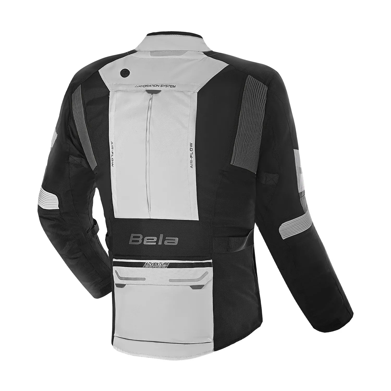 BELA TRANSFORMER 3IN1 MEN MOTORCYCLE TEXTILE JACKET ICE GREY BLACK