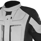 BELA TRANSFORMER 3IN1 MEN MOTORCYCLE TEXTILE JACKET ICE GREY BLACK