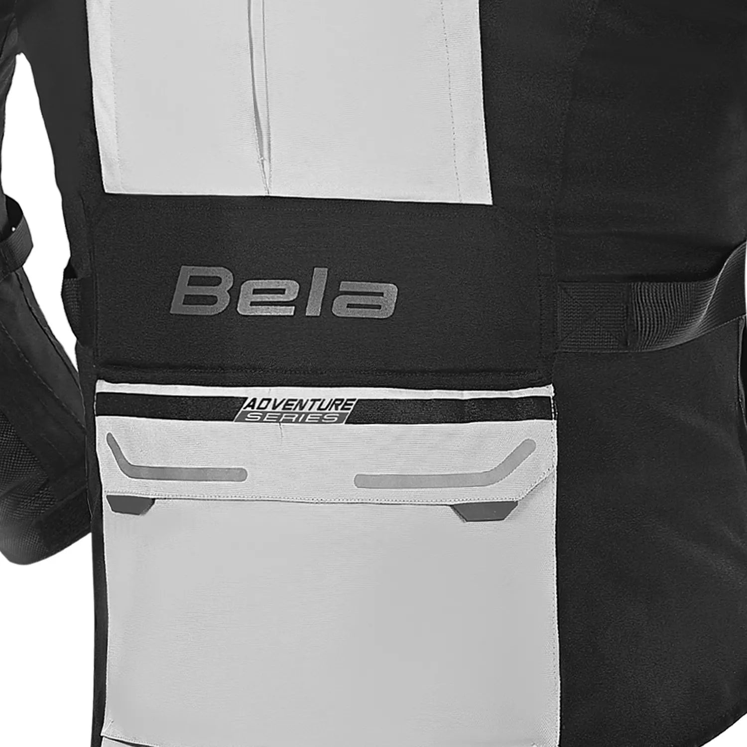 BELA TRANSFORMER 3IN1 MEN MOTORCYCLE TEXTILE JACKET ICE GREY BLACK